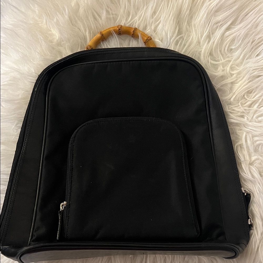 Gucci Black Backpack with Front Pocket